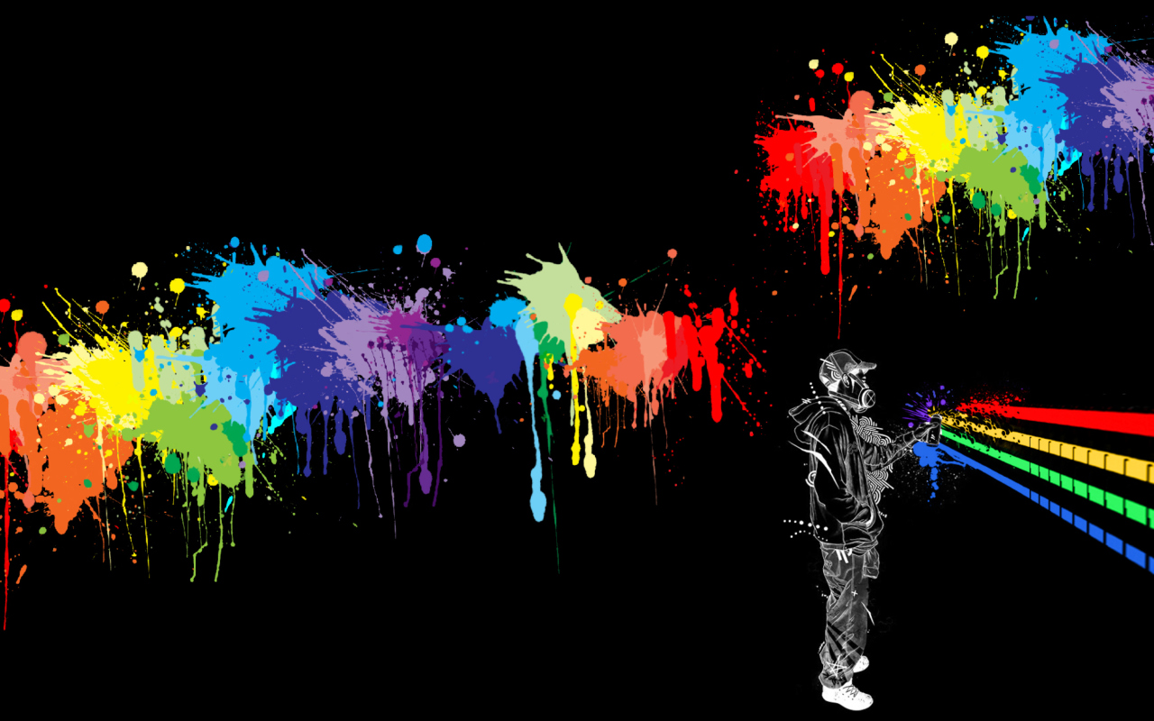 Spray Painting Graffiti wallpaper 1280x800