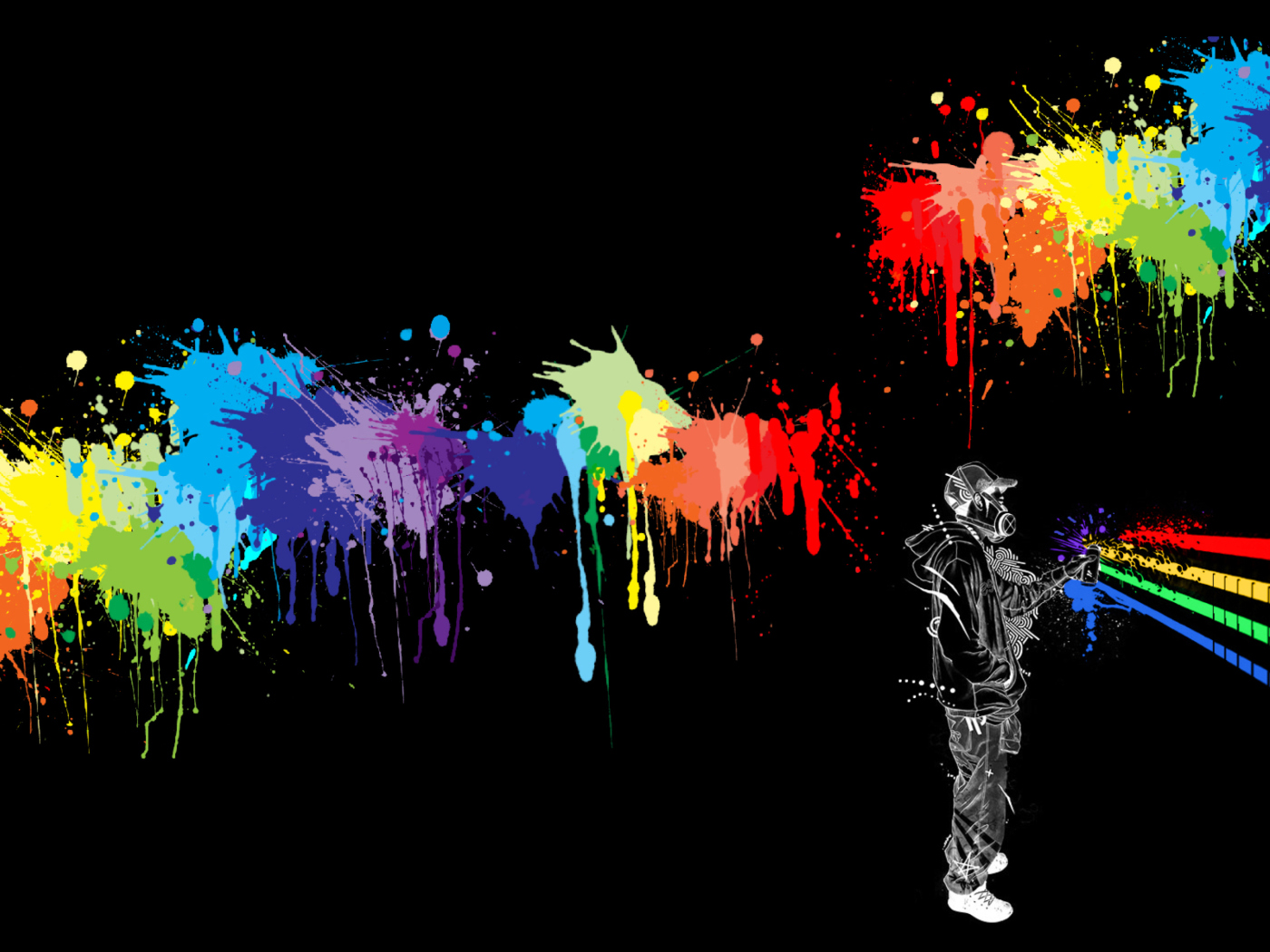 Das Spray Painting Graffiti Wallpaper 1400x1050