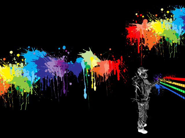 Das Spray Painting Graffiti Wallpaper 640x480