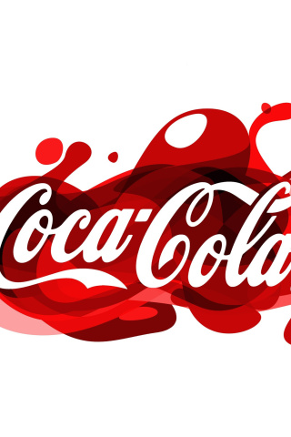 Das Coca Cola Logo Wallpaper 320x480