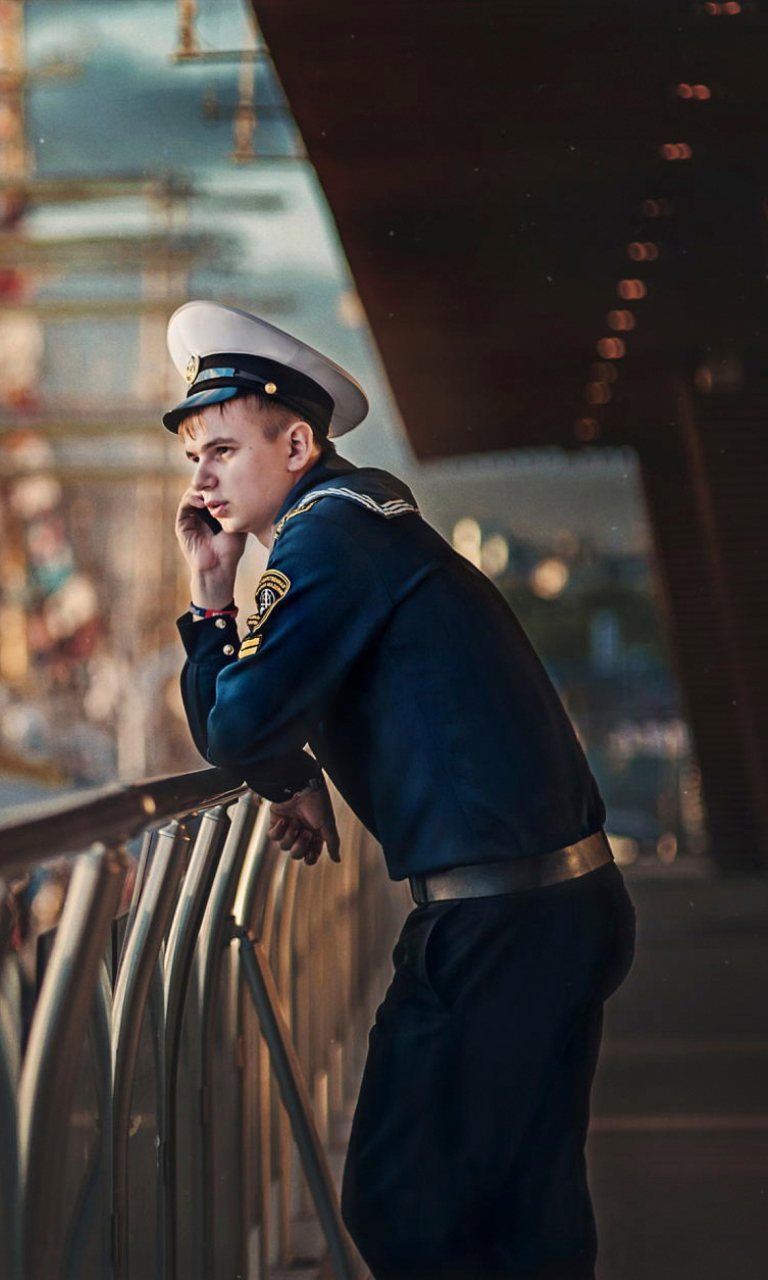 Young Sailor In Uniform wallpaper 768x1280