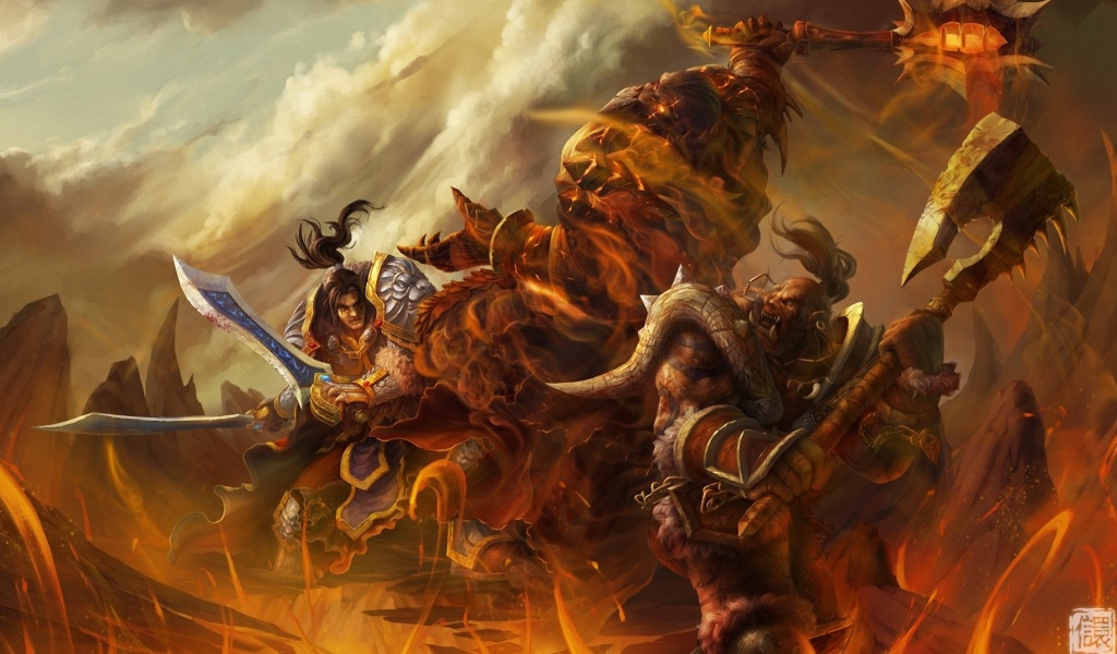 Fondo de pantalla World of Warcraft Battle 1024x600