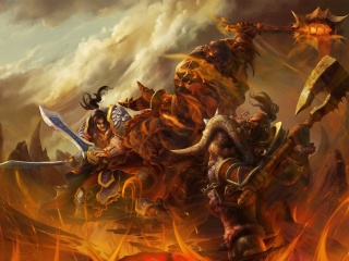 Обои World of Warcraft Battle 320x240