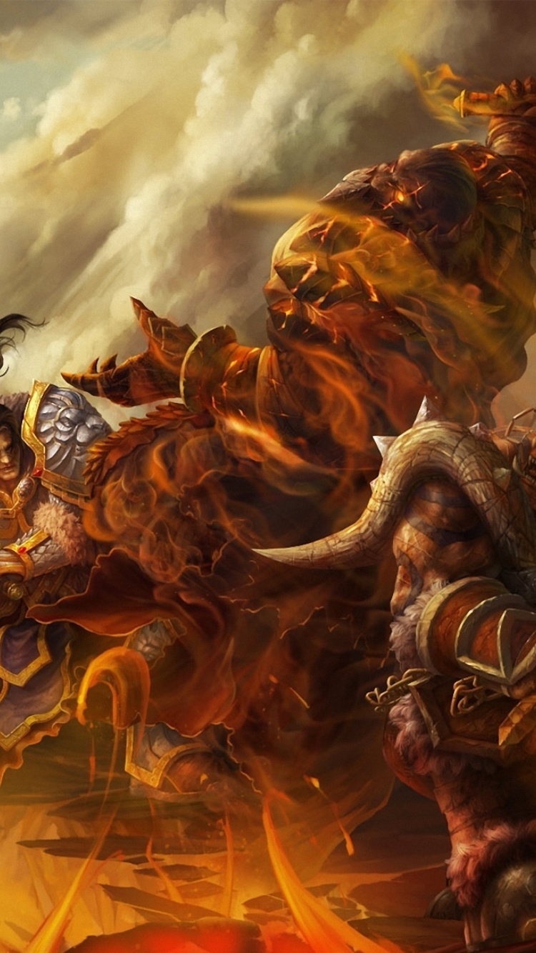 Das World of Warcraft Battle Wallpaper 750x1334