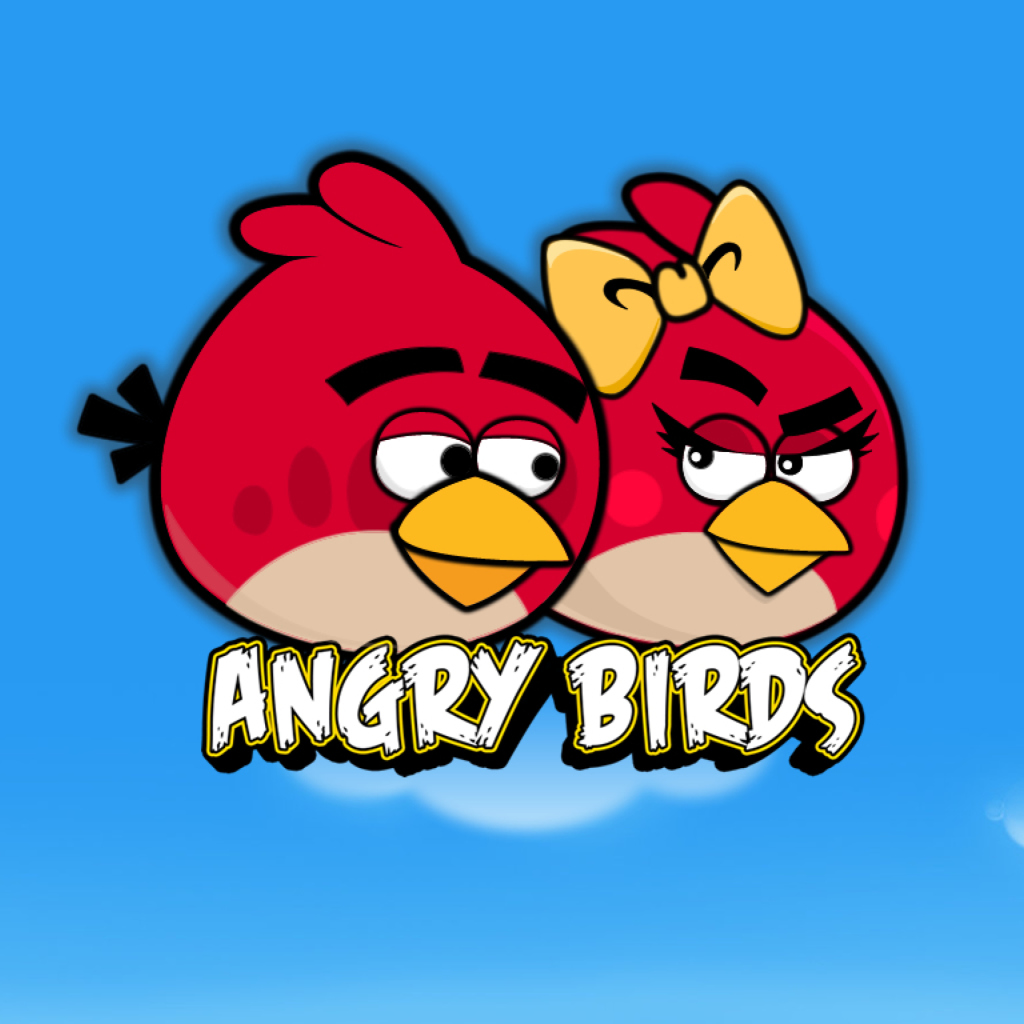 Das Angry Birds Love Wallpaper 1024x1024