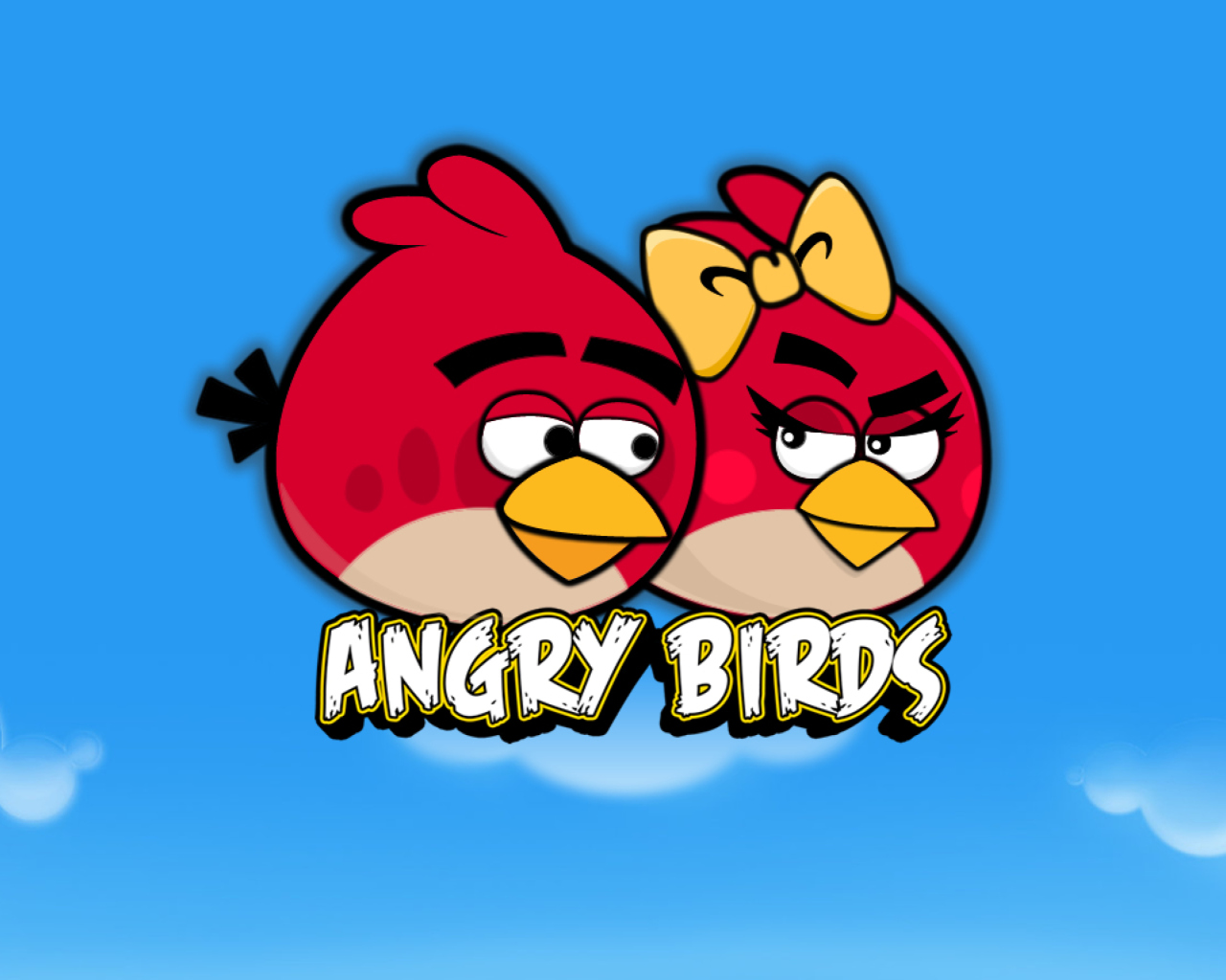 Fondo de pantalla Angry Birds Love 1280x1024