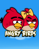 Das Angry Birds Love Wallpaper 128x160