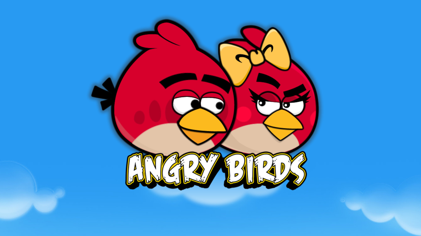 Screenshot №1 pro téma Angry Birds Love 1366x768