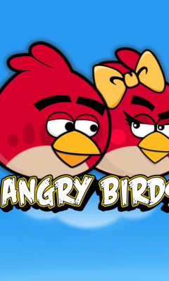 Das Angry Birds Love Wallpaper 240x400