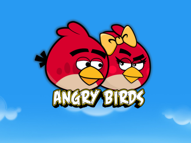 Das Angry Birds Love Wallpaper 640x480