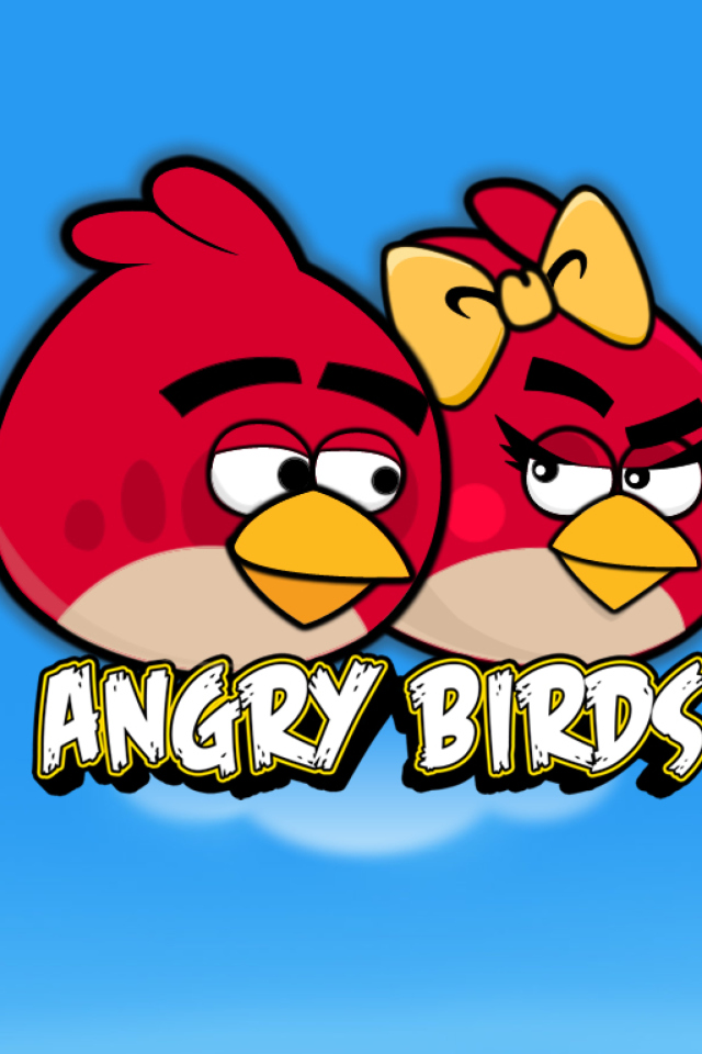 Fondo de pantalla Angry Birds Love 640x960