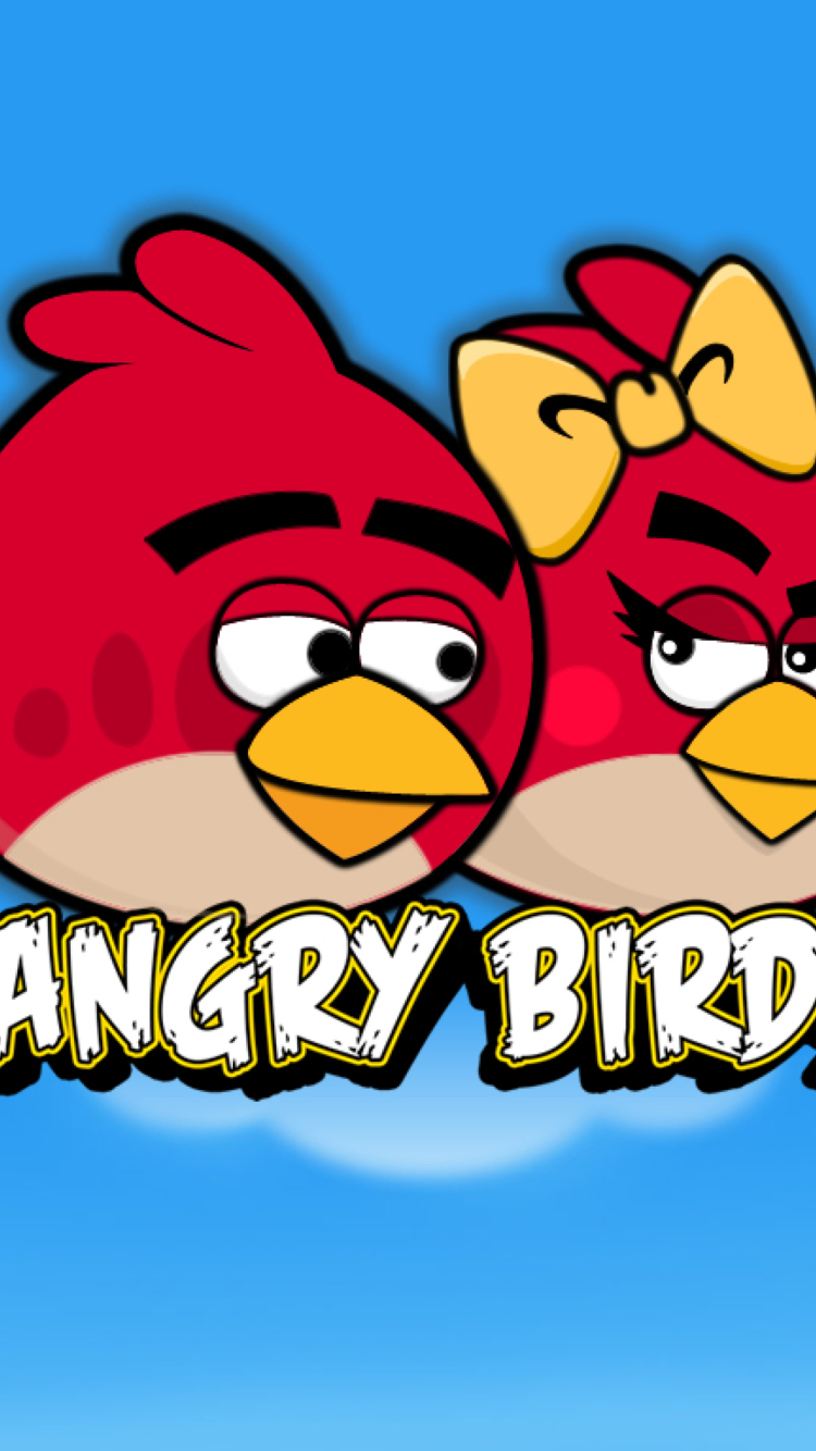 Обои Angry Birds Love 750x1334