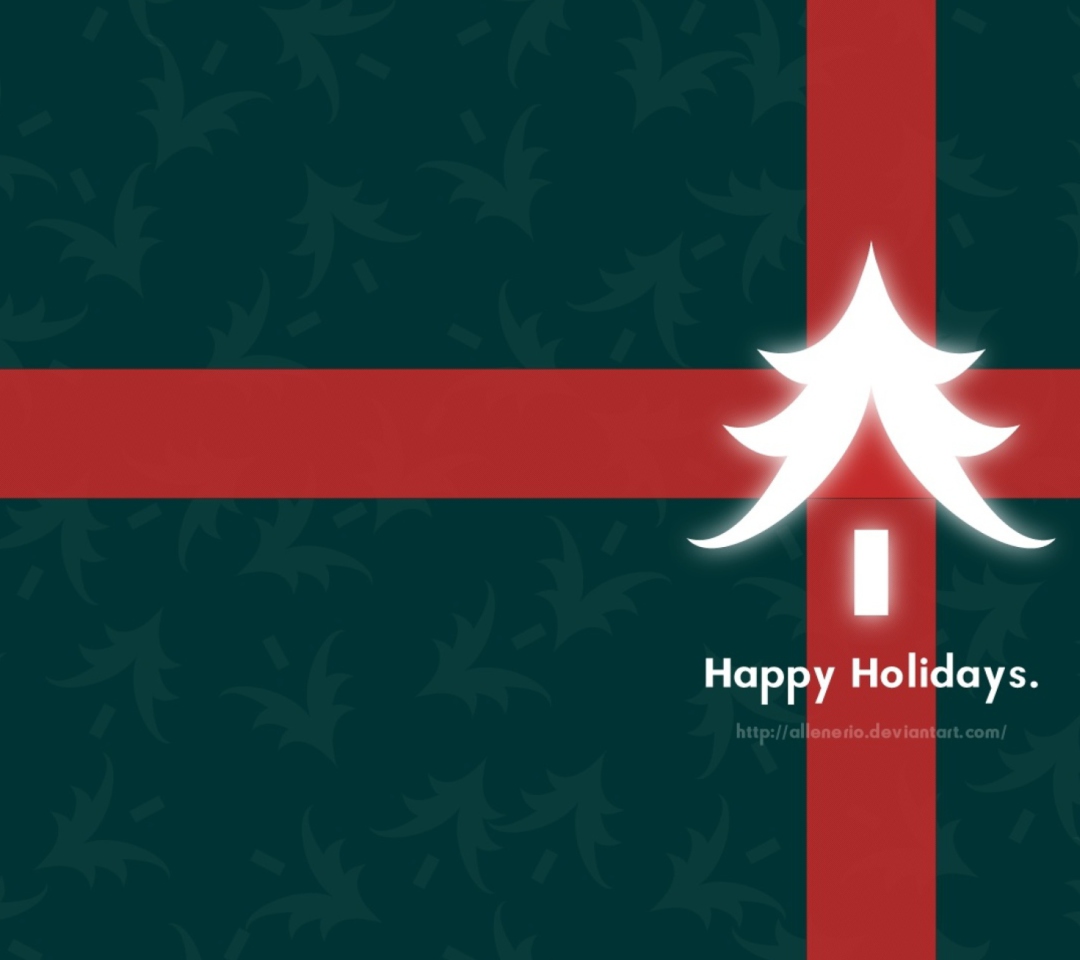 Das Happy Holidays Wallpaper 1080x960