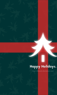 Das Happy Holidays Wallpaper 240x400