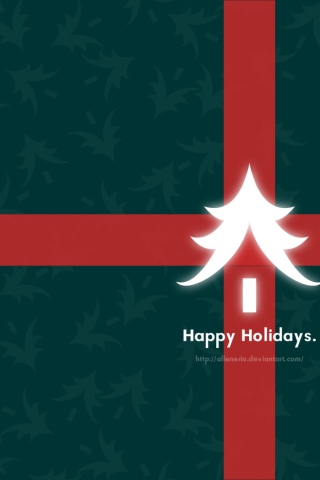 Happy Holidays wallpaper 320x480