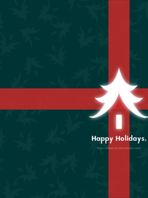 Happy Holidays wallpaper 480x640