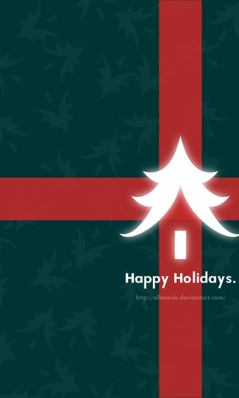 Happy Holidays wallpaper 480x800
