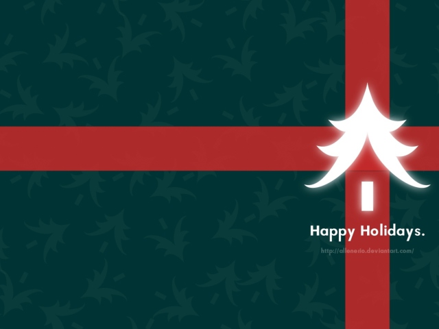 Das Happy Holidays Wallpaper 640x480