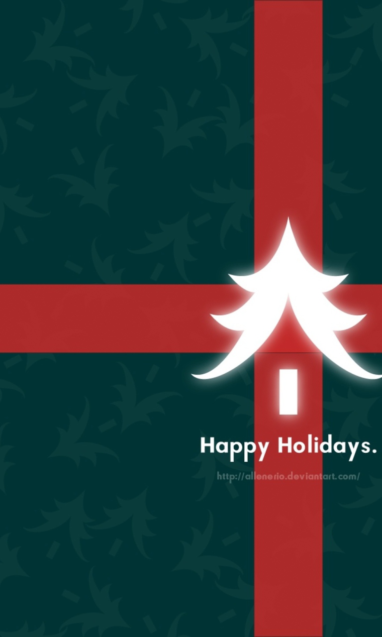 Fondo de pantalla Happy Holidays 768x1280