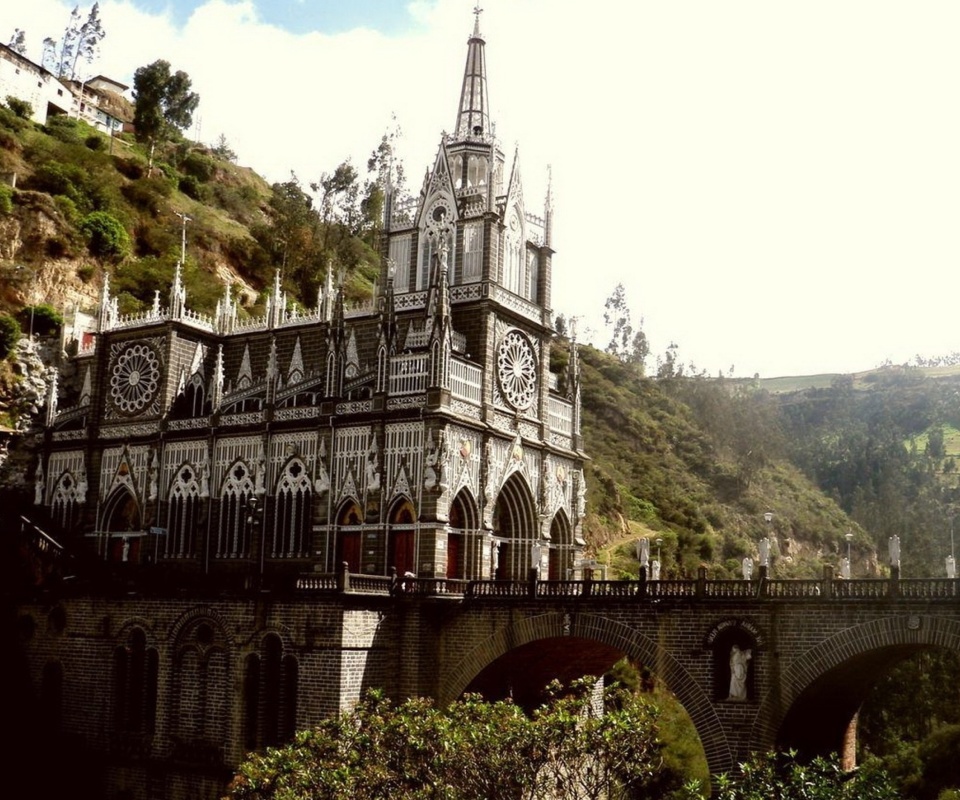 Sfondi Las Lajas Sanctuary Church Colombia 960x800
