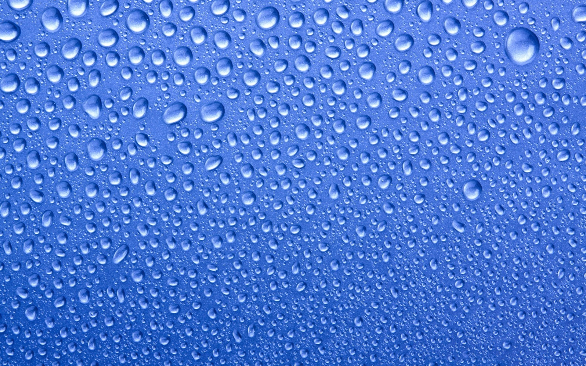 Das Water Drops On Blue Glass Wallpaper 1920x1200