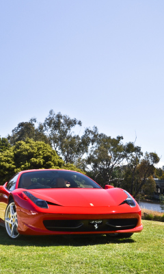 Fondo de pantalla Red Ferrari 240x400