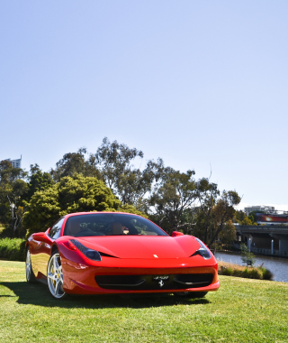 Free Red Ferrari Picture for iPhone 6 Plus