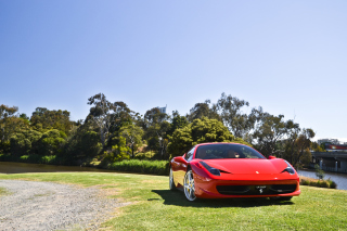 Red Ferrari papel de parede para celular para Android 480x800