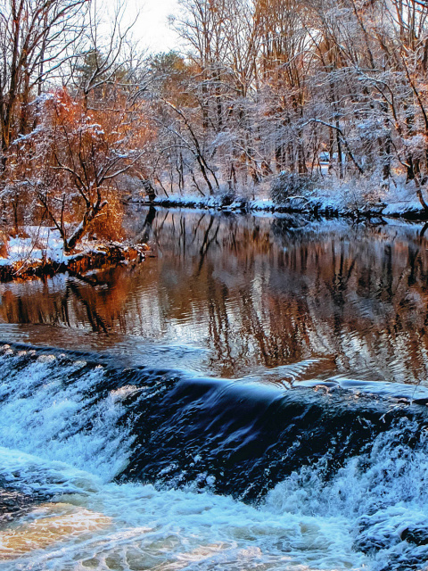 Winter Stream screenshot #1 480x640