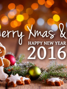 Fondo de pantalla Happy New Year 2016 Clipart 132x176
