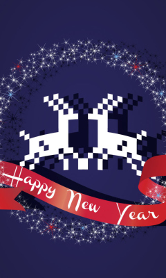 Das Happy New Year Wallpaper 240x400