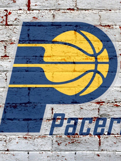 Das Indiana Pacers NBA Logo Wallpaper 240x320