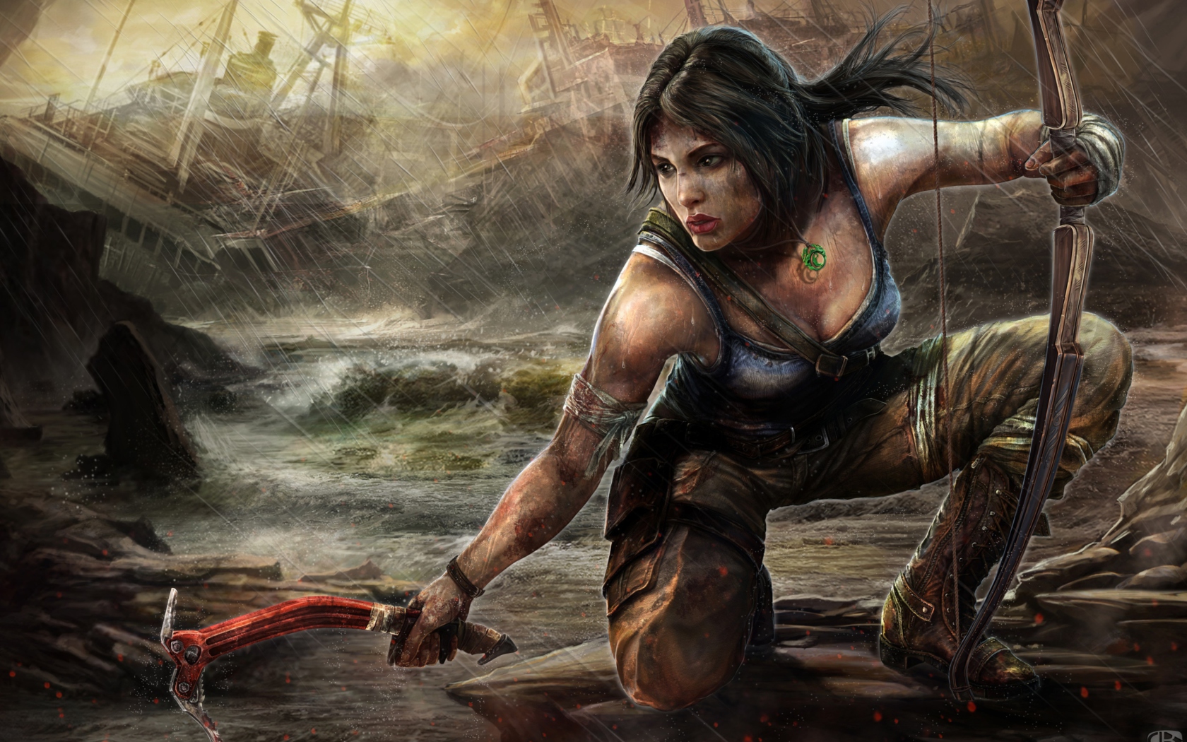 Lara Croft Tomb Raider Artwork screenshot #1 1680x1050