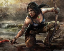 Fondo de pantalla Lara Croft Tomb Raider Artwork 220x176