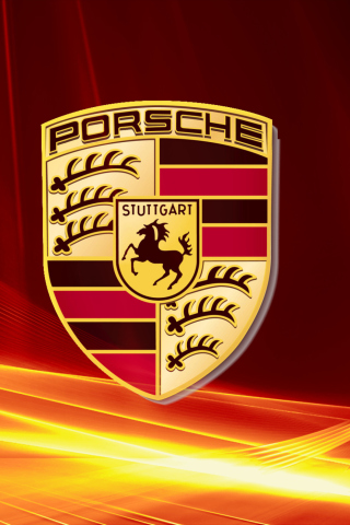 Обои Porsche Logo 320x480