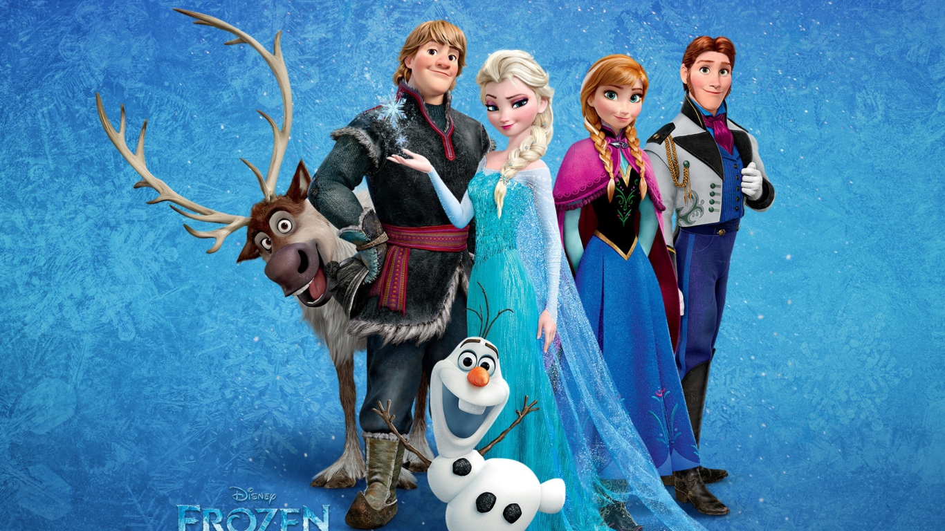 Обои Frozen 1366x768