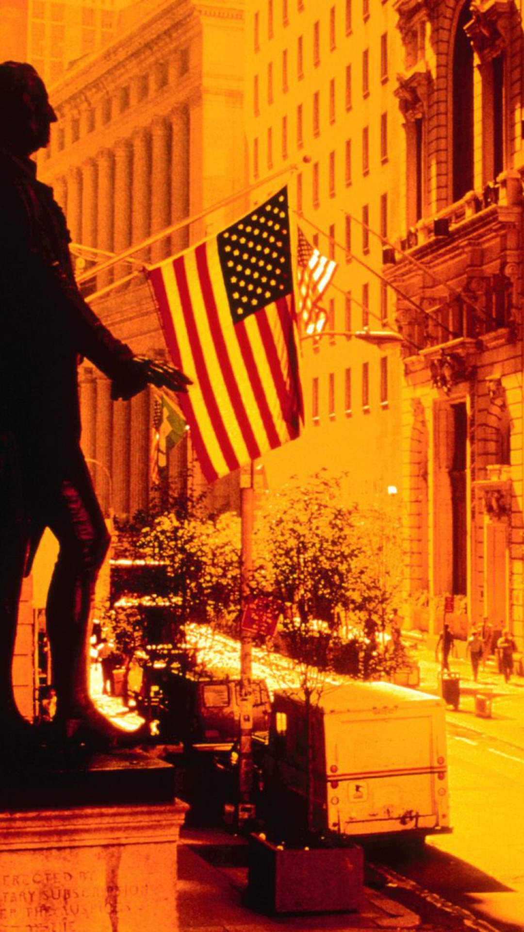 Обои Wall Street - New York USA 1080x1920