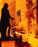 Das Wall Street - New York USA Wallpaper 128x160
