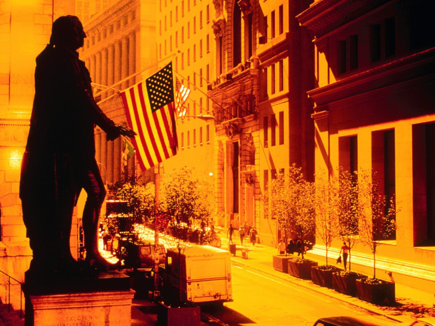Das Wall Street - New York USA Wallpaper 1400x1050