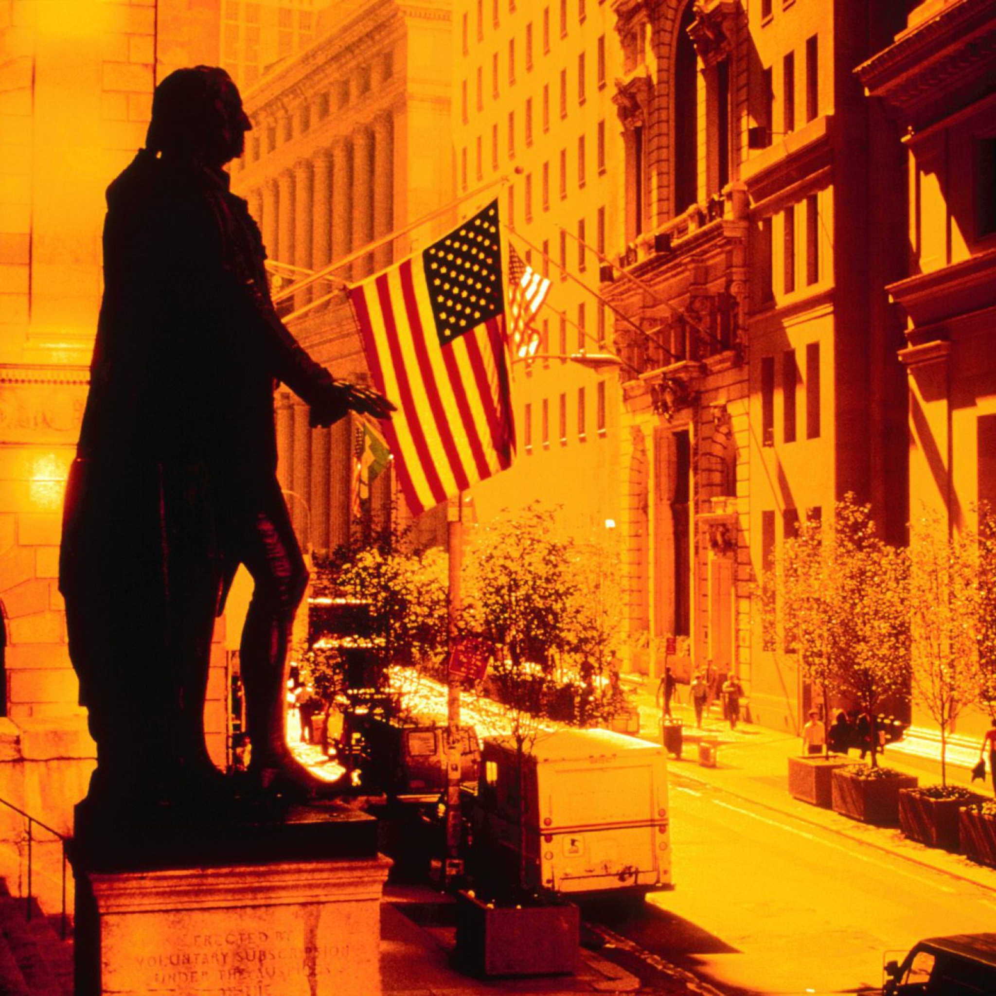 Fondo de pantalla Wall Street - New York USA 2048x2048
