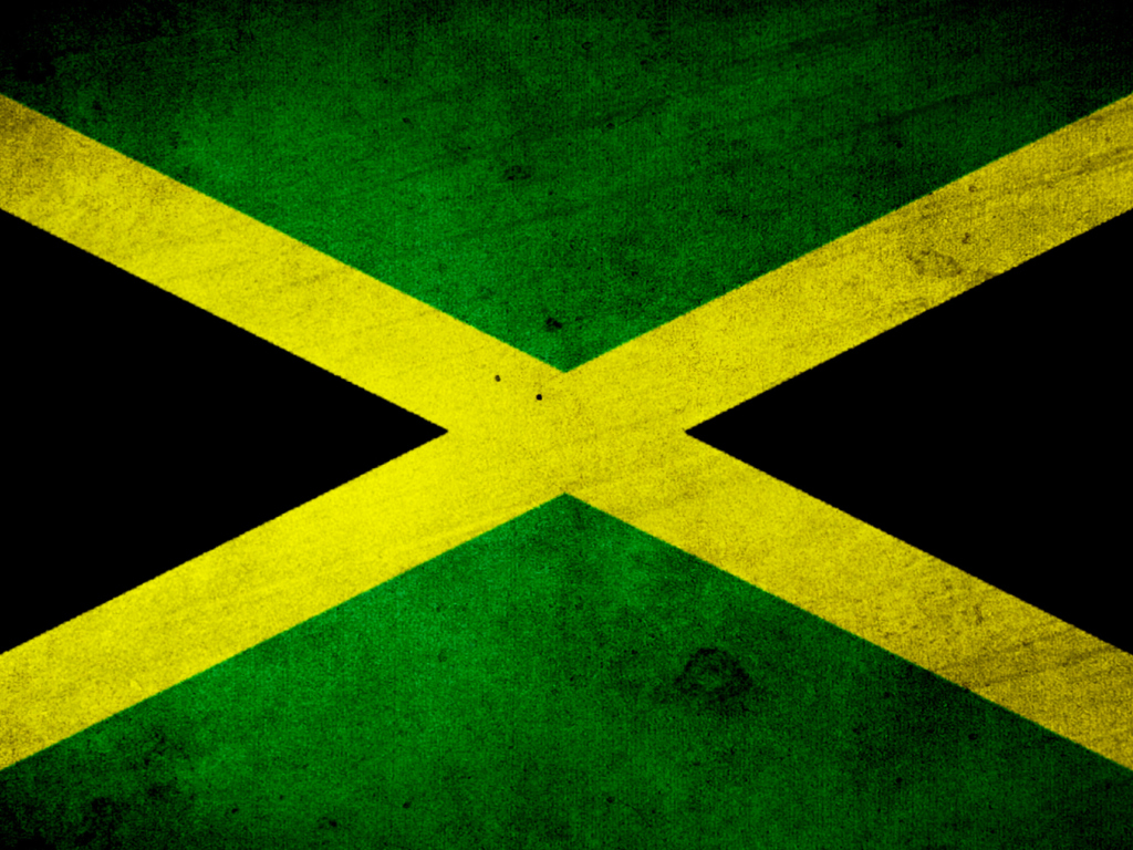 Jamaica Flag Grunge wallpaper 1024x768