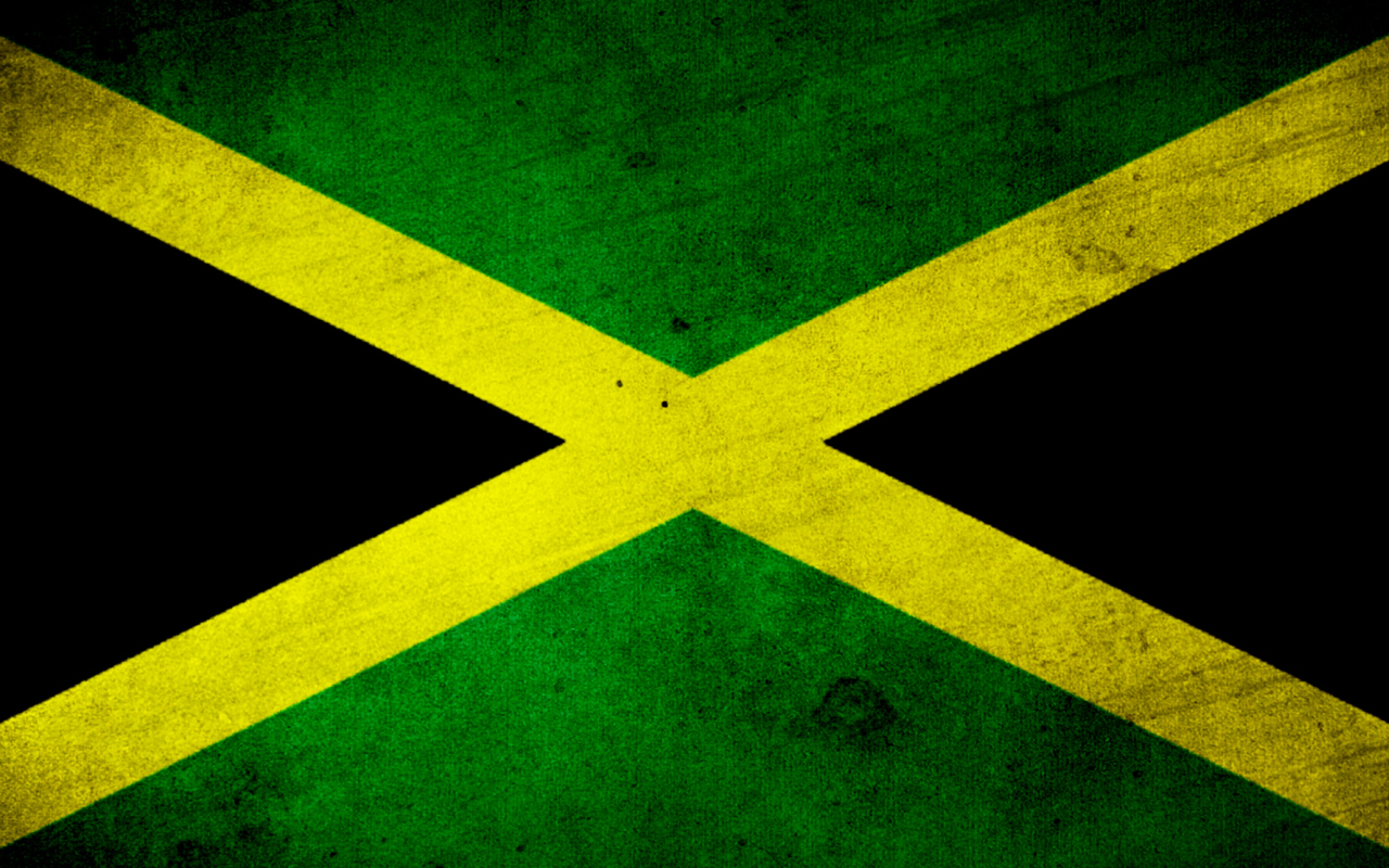 Обои Jamaica Flag Grunge 1280x800