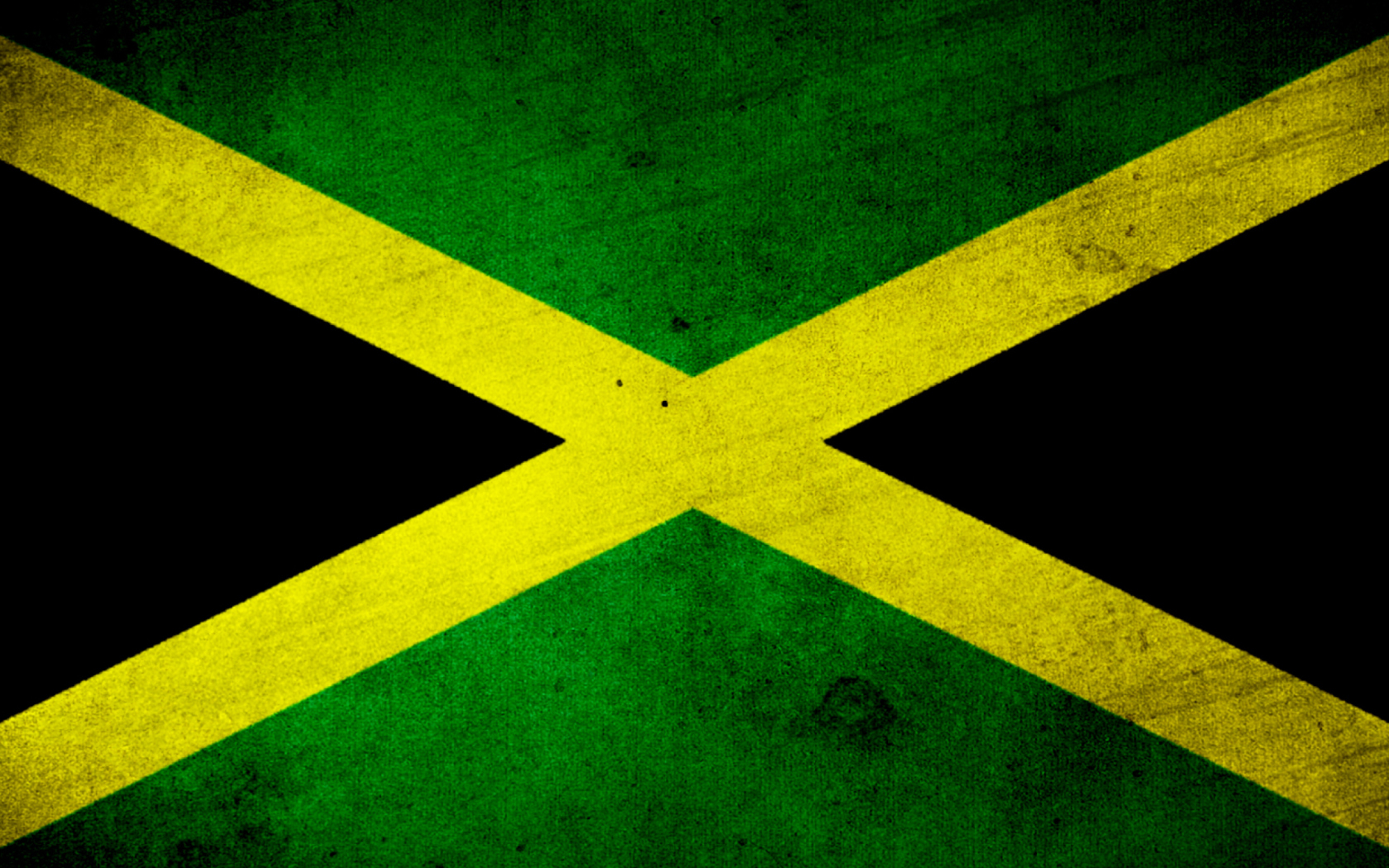 Das Jamaica Flag Grunge Wallpaper 1680x1050