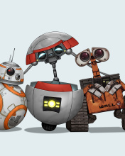 Star Wars and Walle wallpaper 176x220