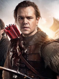 Fondo de pantalla The Great Wall Movie with Matt Damon, Jing Tian, Pedro Pascal 240x320