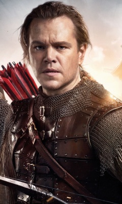 Sfondi The Great Wall Movie with Matt Damon, Jing Tian, Pedro Pascal 240x400