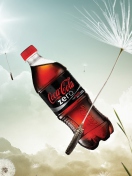 Fondo de pantalla Coca Cola Bottle Floating Zero 132x176