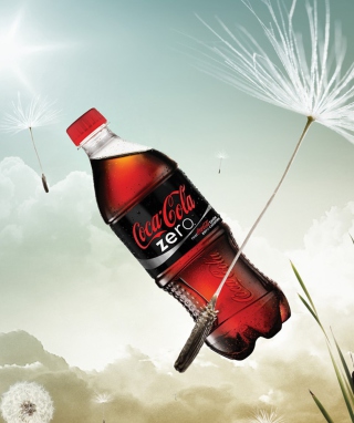 Free Coca Cola Bottle Floating Zero Picture for 240x320