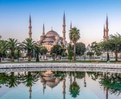 Обои Istanbul Mosque HD 176x144