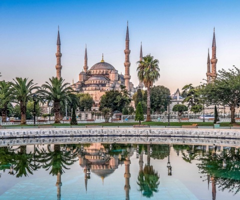 Обои Istanbul Mosque HD 480x400